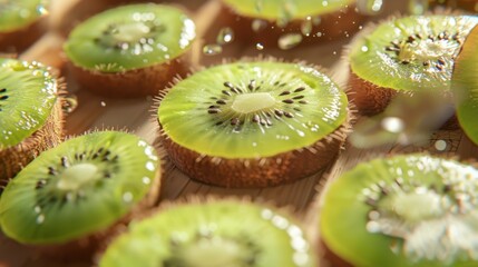 Wall Mural - The Sliced Kiwi Fruit