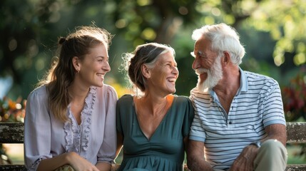 Sticker - The cheerful family portrait