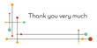 © Artlanes - Thank you very much - Schriftzug in englischer Sprache - Vielen Dank. Abstrakte Karte mit Punkten und Linien.