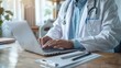 © MP Studio - The doctor using laptop