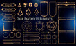 © Oniks Astarit - Set of Dark Fantasy Elements for user interface, poster, video. Fantasy magic HUD. Template for rpg game interface. Vector Illustration EPS10