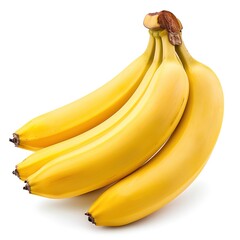 Wall Mural - fresh_bananas_isolated_on_a_white_background