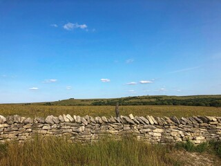 Wall Mural - Scenic view of Historic Stone Walls in Wabaunsee County, Kansas