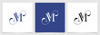 © Hikmat Studios - Initial MV VM Aesthetic Logo Vector Element , Letter MV VM Brand Icon Logo