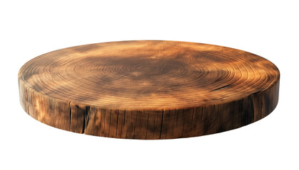 separate circular wooden board