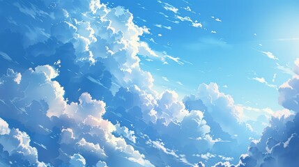 Wall Mural - meteorology study of cloudy skies