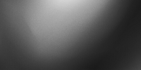 Poster - Grey gradient background, abstract black and white grain gradation texture, vector noise texture abstract background