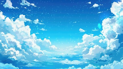 Wall Mural - sky with clouds and space for text
