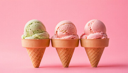 Wall Mural - ice cream cones