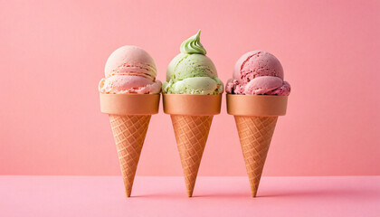 Wall Mural - strawberry ice cream