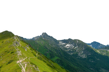 Wall Mural - mountain landscape. Isolated 