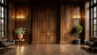 © aviavlad - Elegant interior with wood paneling and double doors