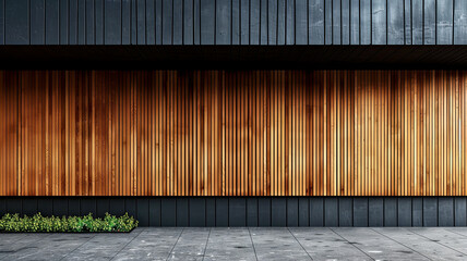 Modern wood wall