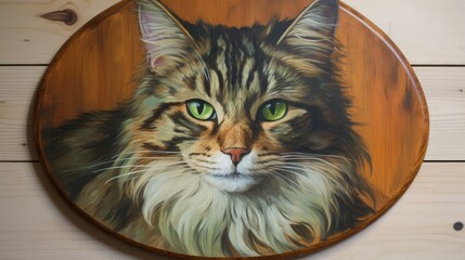 Wall Mural - portrait of a cat