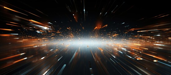 Digital data flow movement.