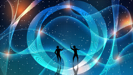 Wall Mural - abstract dynamic style vector background. design for presentation, landing page, banner, wallpaper