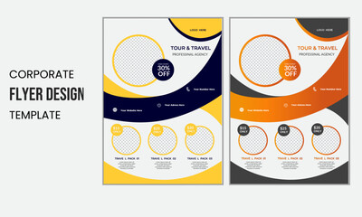 Annual report business flyer and brochure template design Corporate business digital marketing agency flyer design and cover template Brochure design, 