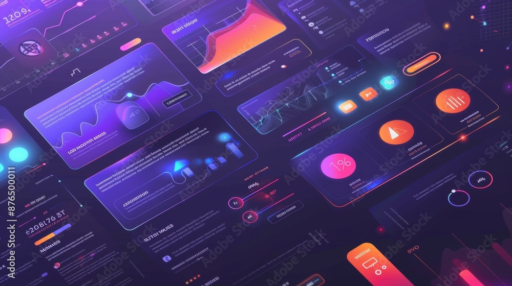 UI and UX design abstract concept vector illustration. Mobile app UI ...
