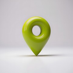 3D Location icon isolated view. Marker or route GPS position navigator sign and travel navigation pin road map pointer symbol.