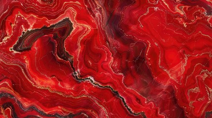 Sticker - Imitation red marble pattern