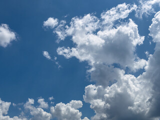 sunny blue sky with clouds