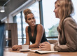 © peopleimages.com - Women, together or paper in cafe for meeting with opportunity, recruiter with question for candidate. Female people, interview or coffee shop with hiring manager for business onboarding or discussion