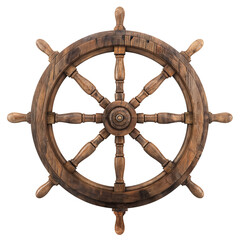 old wheel of a ship