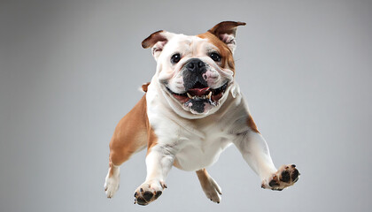 Poster - Bulldog Jumping High