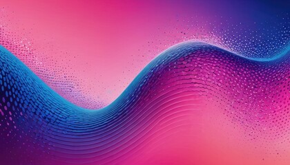 Wall Mural - Abstract Pink and Blue Wave Pattern.