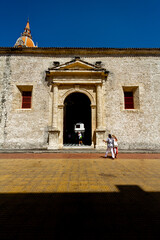 Wall Mural - Tourists enter the Cathedral of Saint Catherine of Alexandria