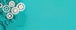 © Samon - A silhouette of a head composed of gears on a teal background, symbolizing creativity and problem-solving.
