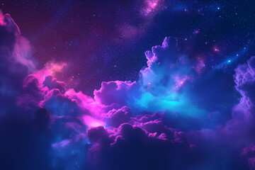 colorful nebula in deep space background with stars and glowing cloud abstract galaxy wallpaper desi