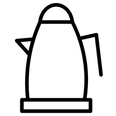 Poster - Electric Hotel Kettle Line Icon