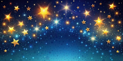 Wall Mural - starry night sky background with glowing stars, stars, night, sky, background, space, astronomy, gal