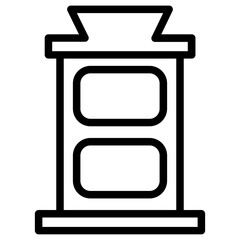 Sticker - Furniture Household Window Line Icon