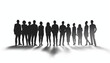 © Steven - A diverse group of human silhouettes standing together, emphasizing unity and community