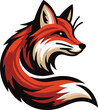 © hasan - red fox head vector