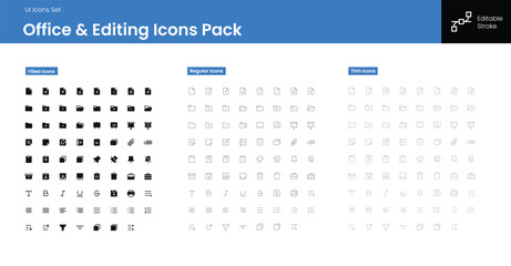 Wall Mural - user interface icons pack set. the collection has different icons for applications and websites. min