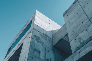 abstract concrete architecture modern building design