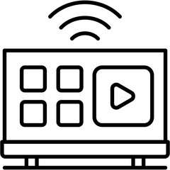 Sticker - Smart Tv Icon