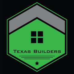 Poster - home texas builders roofing logo