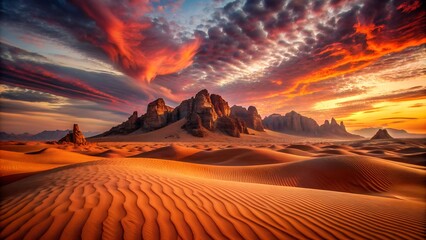 Wall Mural - sunset in the desert