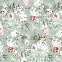 Wall Mural - floral background