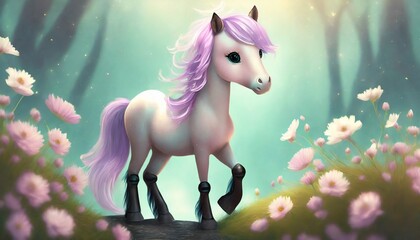 Sticker - horse in the forest