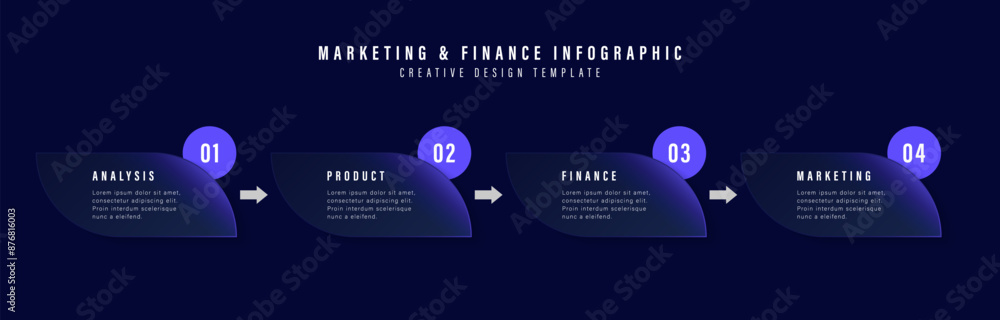 the golden business buttons charts with four timeline... Business timeline chart template. Infographic 4 steps. Glass morphism ...