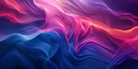 Abstract vibrant color flow abstract grainy background pink blue purple red noise texture summer banner header poster design, Generative AI