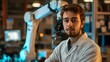 © Vlad Kapusta - male engineer on robotic arm factory