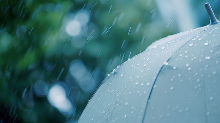 Poster - umbrella in rain