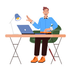Wall Mural - a flat character illustration of secure login