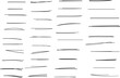 © Jannatul - simple black color thin handmade scribble a set of underline collection vector set
